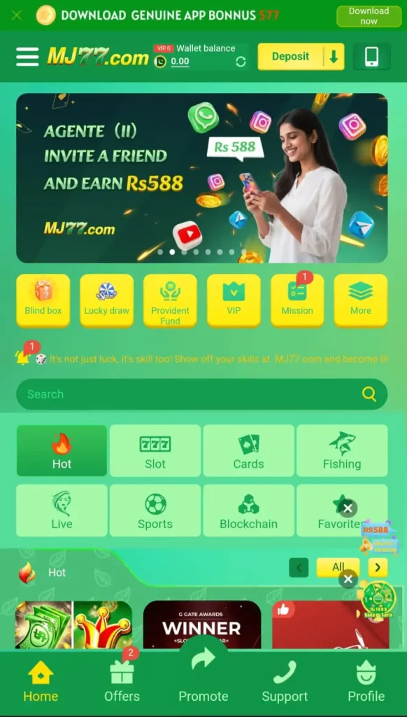 MJ77 Game Earning App In Pakistan 2025