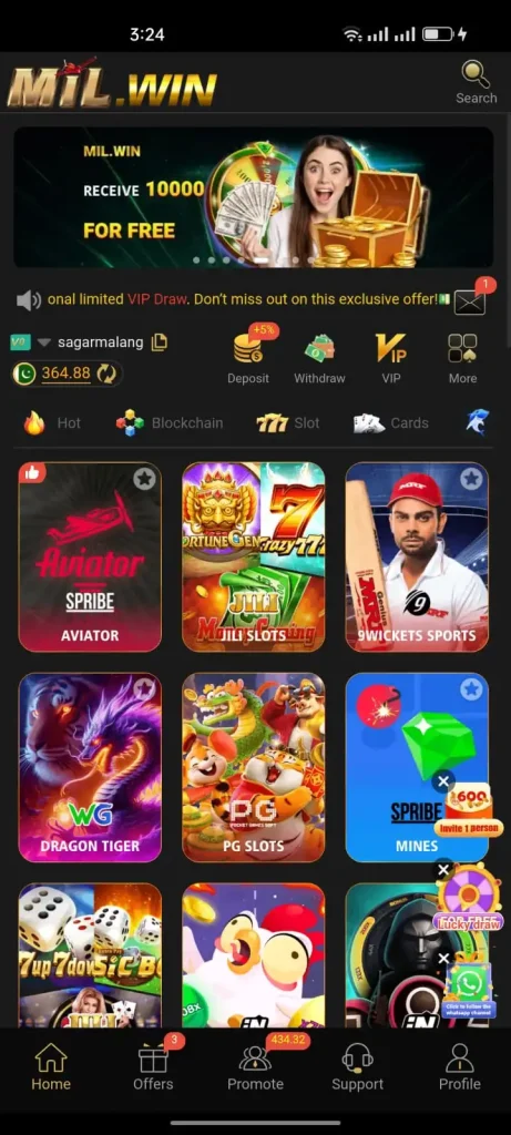 Mil Win Game Earning App With Real Prizes