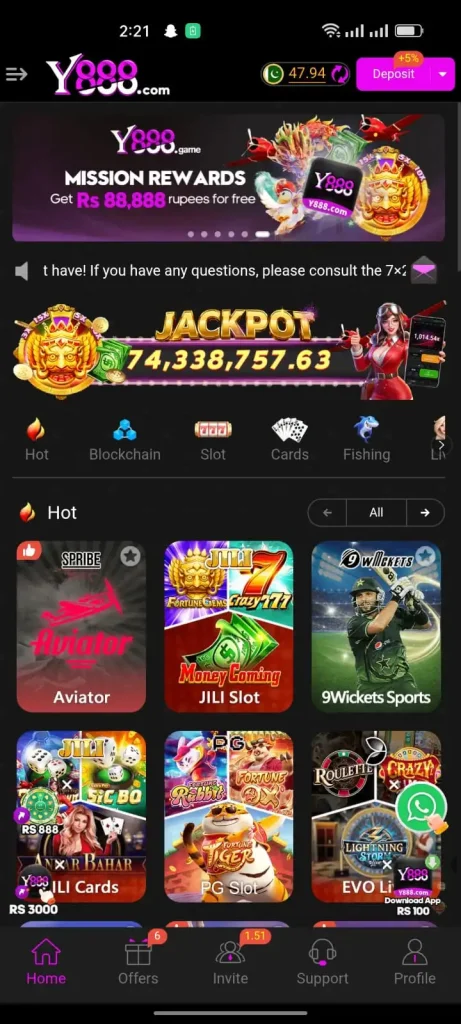 Y888 Game Download APK 2025