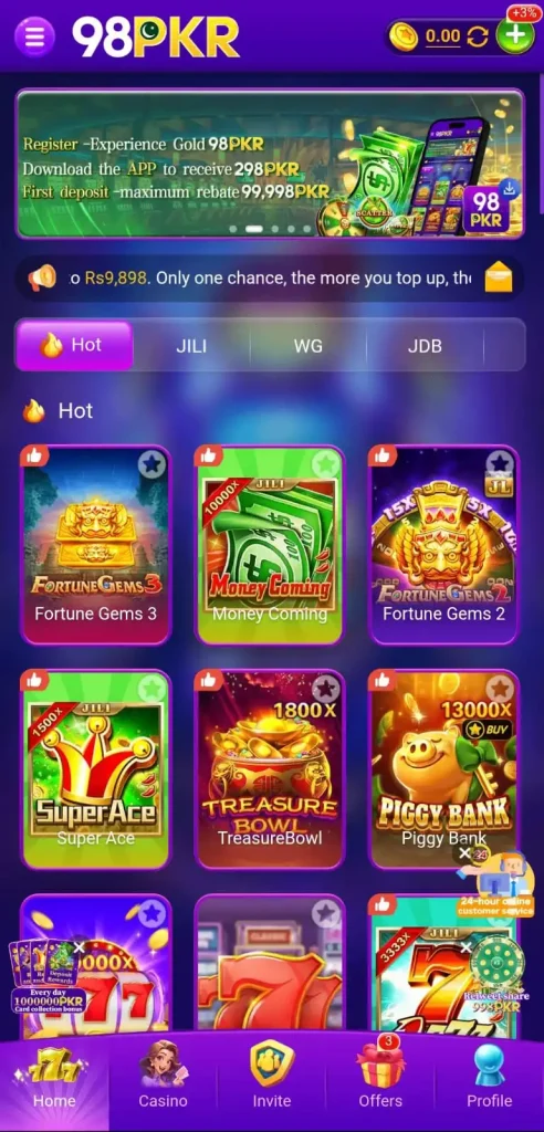 98PKR Game APK Download
